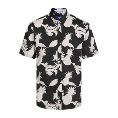 Image of JACK&amp;JONES PLUS Men&#039;s Jorjoshua Aruba AOP Shirt Ss Pls Short Sleeved, Tap Shoe, XXXX Large