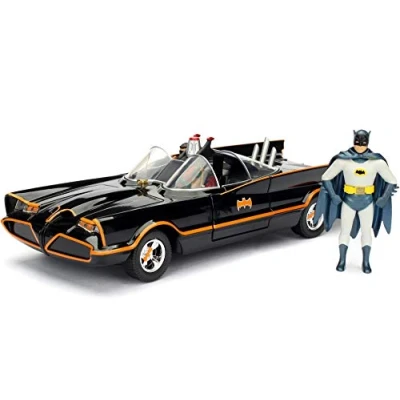 Image of Jada 1:24 1966 Batmobile w/Batman and Robin JA98259