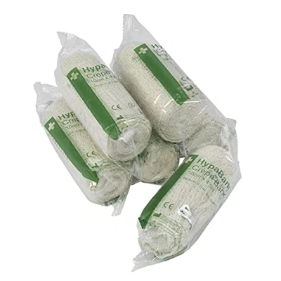 Image of Safety First Aid Group HypaBand Crepe Cotton Bandages 10cm x 4.5m Pack of 6