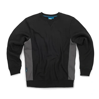 Image of Tough Grit 2 Tone Sweatshirt Black / Charcoal L