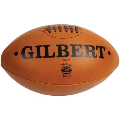 Image of Gilbert Leather Vintage Rugby Ball Mini Tan