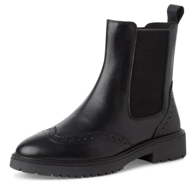 Image of MARCO TOZZI Women&#039; Chelsea 2 25465 43 Boot, Black, 3.5 UK