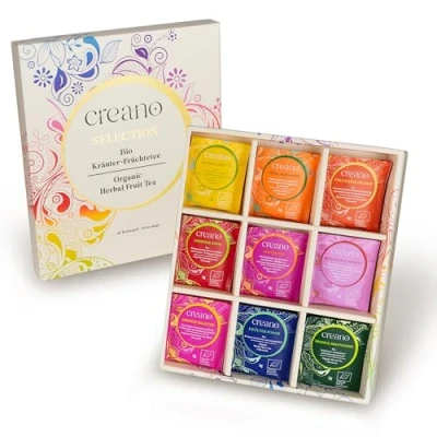 Image of Creano Organic Fruit Tea Herbal Gift Set 45 Bags in 9 Dreamy Varieties 90 g*