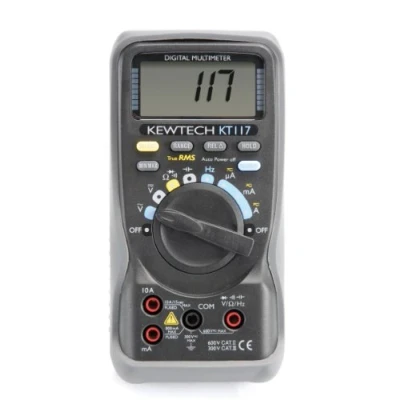 Image of Kewtech KT117 Digital AC/DC Multimeter, 10A, 600V, Grey
