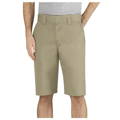 Image of Dickies Men&#039;s 11 Inch Regular Fit Stretch Twill Work Short, Desert Sand, 34