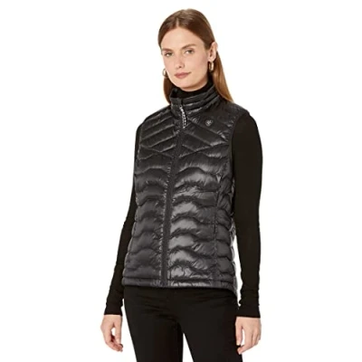 Image of ARIAT Ideal 3.0 Womens Down Filled Vest Iridescent Black Extra Large