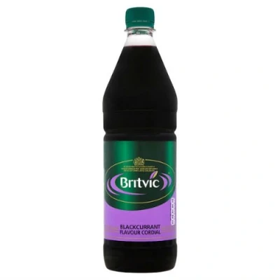 Image of Britvic Blackcurrant Flavour Cordial 1 Litre (Pack of 12)