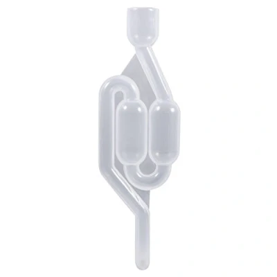 Image of Zerodis Plastic One Way Exhaust Valve S Shape Bubble Water Seal Valves Airlock for Home Brew Beer Wine Fermentation