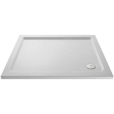 Image of nuie NSR023 Trays Modern Bathroom Slip Resistant Rectangular Shower Tray, 800mm x 1200mm, Matt White