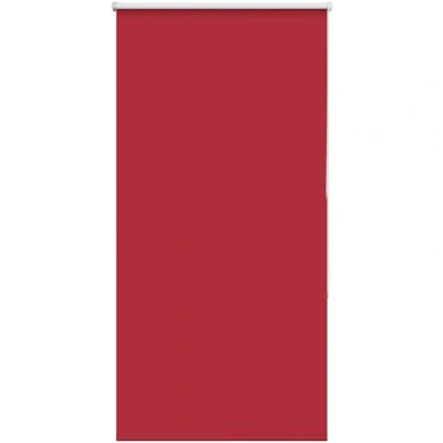 Image of vidaXL Roller Blind Blackout Red 85x150 cm Fabric Width 80.7 Polyester
