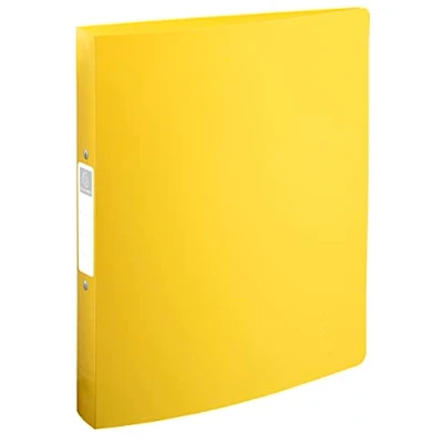 Image of Exacompta Ref. 54140E Box of 12 Bee Blue semi rigid binders 4 round rings, diameter 30 mm spine 40 external dimensions 32 x 26.8 cm A4 maxi file format assorted colors