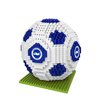 Image of FOCO BRXLZ Brighton &amp; Hove Albion FC Football Premier League Championship Logo Team Building Set 3D Construction Toy
