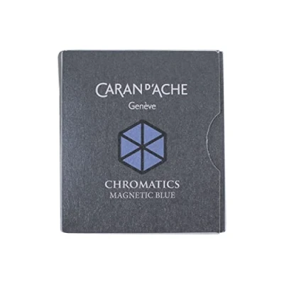 Image of Caran d&#039;Ache CD8021.149 Ink Cartridges Magnetic Blue (Pack of 6)