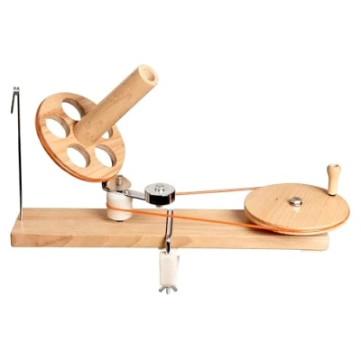 Image of KnitPro KP35005 Winding &amp; Dispensing Accessories Natural Ball Winder, Wood, Multi Colour, 30 x 35 cm