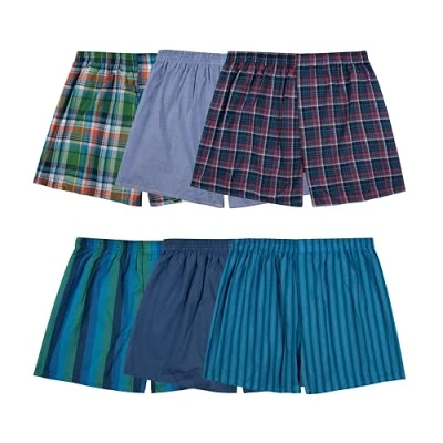 Image of Fruit of the Loom Men`s 5pk Assorted Tartan Boxers, FTL 5P590, S,