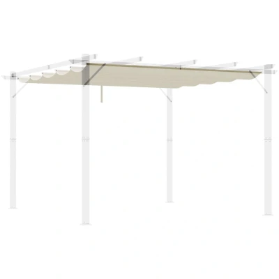 Image of Outsunny Pergola Shade Cover Replacement Canopy for 3 x (m) Cream 84C 372V00CW