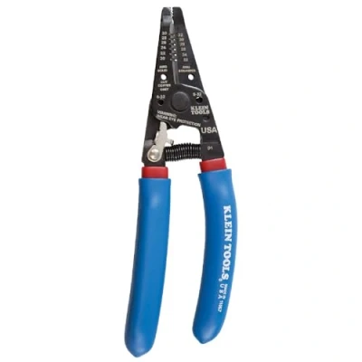 Image of Wire Stripper and Cutter for 20 30 AWG Solid 22 32 Stranded KLEIN TOOLS 11057, Blue