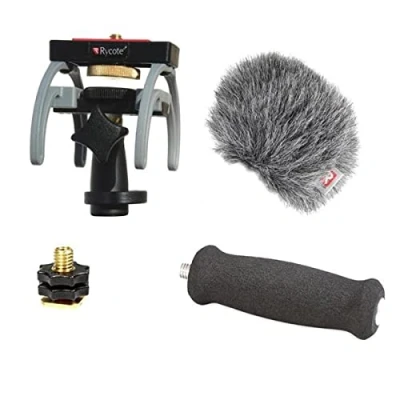 Image of Rycote 046023 HD Recorder Audio Kit for Zoom H6, Black