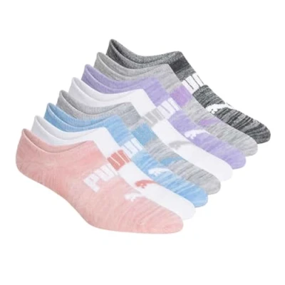 Image of PUMA Women&#039;s No Show Sneaker 8 Pack Socks, Assorted, One Size, Multi color, size