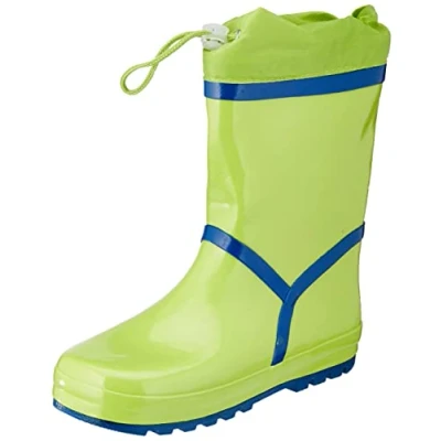 Image of Playshoes Basic Warmfutter Rain Boot, Green, 14 UK Child