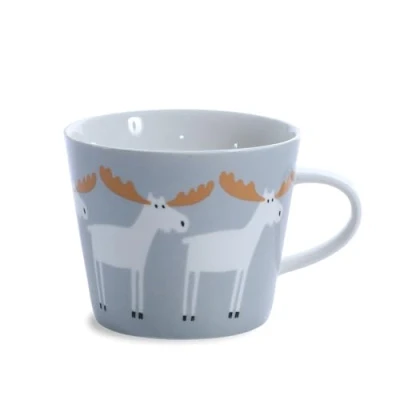 Image of Scion Living Keith Brymer Jones Collaboration Range Marty Moose Ceramic Mug Ice/Spice 350ml