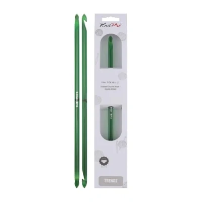 Image of Knit Pro KP51427 9 mm Double Ended Traditional Tunisian Crochet Hook, Multi Colour