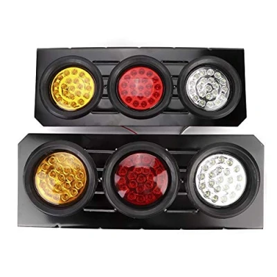 Image of 12V Rear Tail Lights Trailer Car Light Waterproof LED 2pcs 63LEDs Indicator Lamp for Truck Caravan