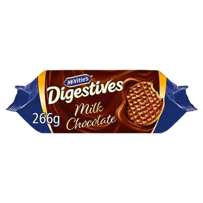 Image of McVitie&#039;s Digestive Milk Chocolate Biscuits 266 g (Pack of 1)