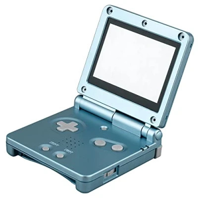 Image of OSTENT Full Housing Shell Case Cover Replacement for Nintendo GBA SP Gameboy Advance Color Light Blue