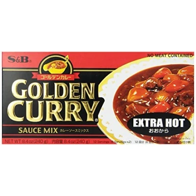 Image of S&amp;B Golden Curry Sauce Mix, Extra Hot, 8.4 Ounce by