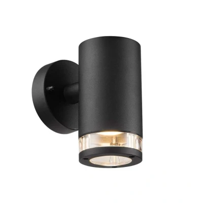 Image of Nordlux Birk outdoor wall light, one bulb, black