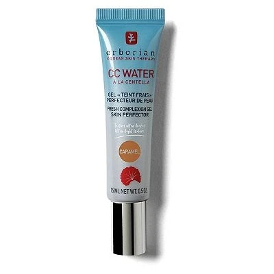 Image of Erborian CC Water with Centella Asiatica Skin Perfecting Face Care Hyaluronic Acid Korean Moisturizer Caramel 15 ml