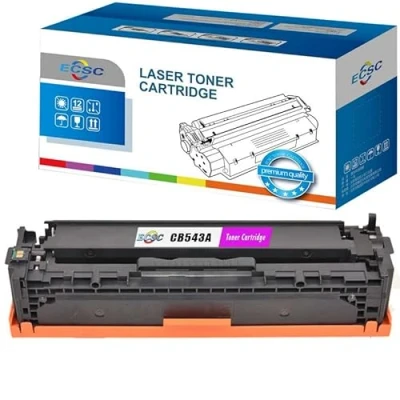 Image of ECSC Toner Cartridge CB543A For Printer, Compatible With HP Colour LaserJet CM1312 CM1312n CM1312nfi CP1215 CP1217 CP1510 CP1514n CP1515n CP1518ni (Magenta, 1 Pack)
