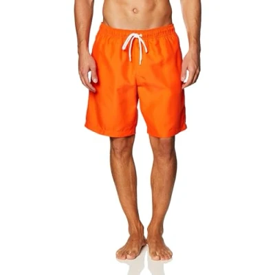 Image of Amazon Essentials Men&#039;s 9&quot; Quick Dry Swimming Trunks, Orange, L