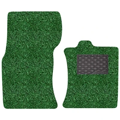 Image of Nicoman Spaghetti All Weather Fully Tailored Car mats Fit【2016 2019 XF Saloon/Estate X260 】(Front Set 2 Piece,Green)