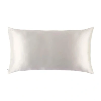 Image of Slip Silk King Pillowcase, White (20&quot; x 36&quot;) 100% Pure 22 Momme Mulberry Pillowcase Anti Aging, BedHead, Sleep Crease