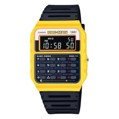 Image of Casio CA53WPC1B Pacman Unisex Digital watch, Size: One Size, Black