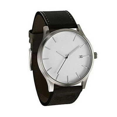 Image of HULKAY Mens Watches Ultra Thin Analog Quartz Watch Fashion Business Casual Cool Waterproof Men&#039;s Simple Wrist Date for Men(D,One Size)