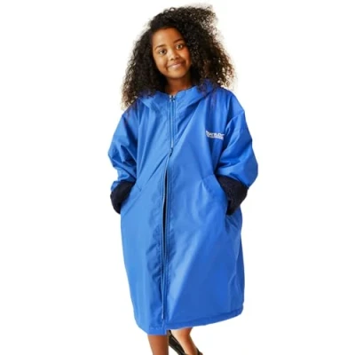 Image of Regatta Kids Spirit Of Adventure Changing Robe Blue 9 13 Yrs