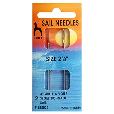 Image of Pony Sail Needles: 2.75 inches, Alloy Steel, Multicolor, 4.5 x 2.8 9.8 cm