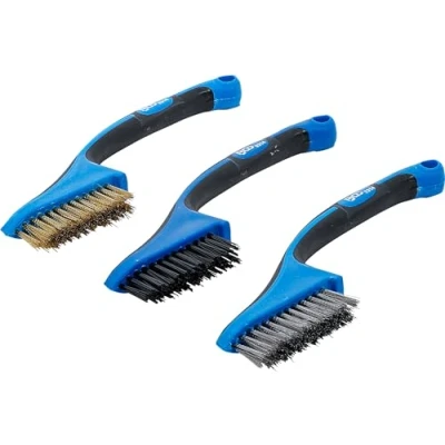 Image of BGS 9314 Mini Brush Set Nylon, Brass, Stainless Steel 165 mm 3 pcs.