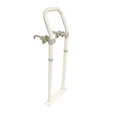 Image of NRS Healthcare Height Adjustable Swedish Bath Rail, White