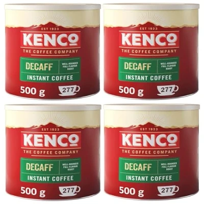 Image of Kenco Decaf Instant Coffee 500g (Pack of 4)