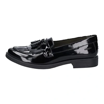 Image of Geox Girls Jr Agata Moccasins, Black, 1 UK Child
