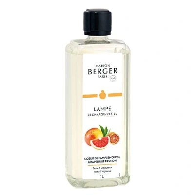 Image of Lampe Berger Home Fragrance Grapefruit Passion, 1000 ml, Multi Colour, 6.6 x 10 23.7 cm
