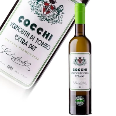 Image of Cocchi Extra Dry Italian Vermouth, 50cl, 17 Percent, Notes of Apple, Mint and Lemon, Ideal for Martini Cocktails