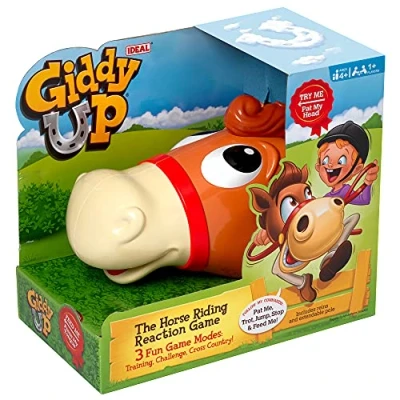 Image of IDEAL Giddy Up: The horse riding reaction game! Kids Games For 1+ Players Ages 4+
