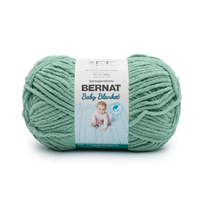 Image of BERNAT Baby Blanket, Misty Jungle Green, 300g