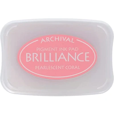 Image of Tsukineko BIP32 Brilliance Ink Pad, Pearlescent Coral