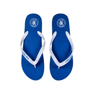 Image of FOCO Football Chelsea FC Premier League One European Summer Flip Flops Shoes